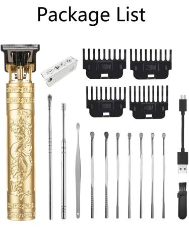 Buy Cordless Hair Clippers for Men Compact Travel Hair Clippers Set with 10 Earpicks | Rechargeable & Stylish Grooming Solution - Buy Online on SooperMarket.com