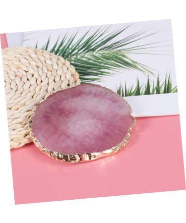 KALLORY Makeup Pallet Round Tray Nail Painting Tray Manicure Resin Palette Gel Finished Nail Art Nail Polish Medium Purple - Buy Online on SooperMarket.com