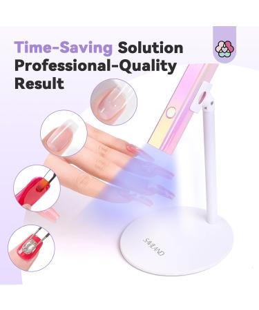 SAVILAND UV Nail Lamp Stand - Adjustable 360 Magnetic Rotation Portable & Hands-Free for Gel Nails - Ideal for Home Salon Manicure - Buy Online on SooperMarket.com