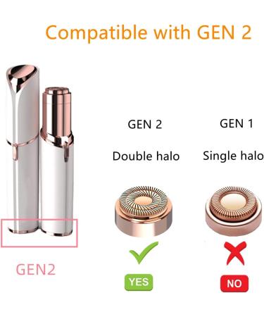 BECHY Facial Hair Remover Replacement Heads - Compatible with Finishing Touch Flawless, 18K Rose Gold, Double Halo Design - for Women, As Seen on TV - Buy Online on SooperMarket.com