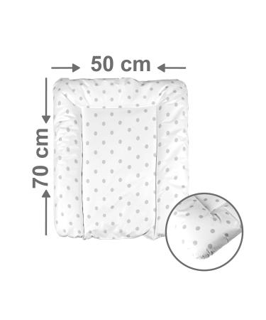 Babynness Waterproof Wrapping - High Quality & Wipeable Diaper Area Expansion - Dotted Gray 50x70 cm - Buy Online on SooperMarket.com