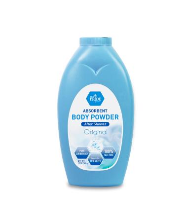 MED PRIDE Premium 100% Talc Free Baby Powder - Pure Cornstarch Absorbent Baby Powder for Odor & Moisture Protection- Paraben-Free Soothing Dusting Powder for Diaper Rash, Chaffing - Original 13oz