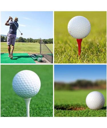 THIODOON Professional Natural Wood Golf Tees - Pack of 100, Multiple Colors, 3-1/4 inch, 2-3/4 inch, 2-1/8 inch Tall Tees, Reduce Side Spin and Friction - Bulk Golfing Tees - Buy Online on SooperMarket.com