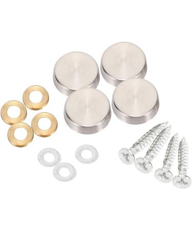 KVSERT 16 mm Stainless Steel Mirror Screw Cap (48 Pieces) - Buy Online on SooperMarket.com