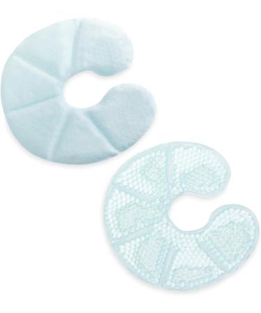 Navaris Thermo Pads Chest Pillow Set - 2 Gel Pearl Cooling & Heating Pillows for Breastfeeding - Reusable Warm Cold Compress - Blue - Buy Online on SooperMarket.com