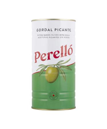 Perell Spanish Gordal Pitted Green Olives 600 g
