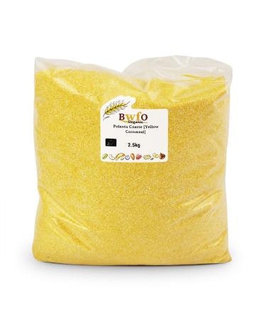 Organic Polenta Coarse Yellow Cornmeal 2.5kg (BWFO) 2.5 kg (Pack of 1)
