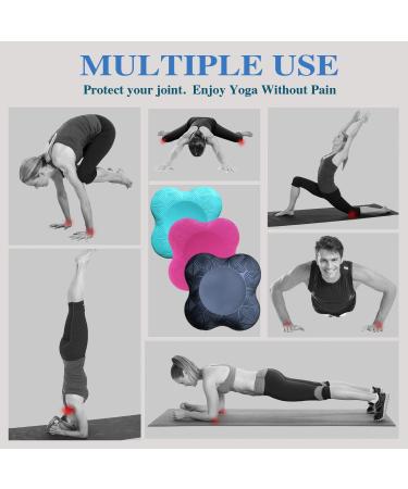 Sunflower Home 2 Pack Extra Thick Yoga Knee Pad Cushion for Knees, Elbows, Wrist, Hands & Head - Black - Buy Online on SooperMarket.com