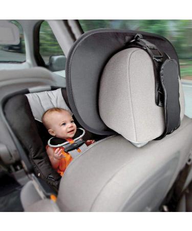 Munchkin Baby In-Sight Car Mirror - Extra Large Wide-Angle Reflection for Superior View of Baby, Black - Buy Online on SooperMarket.com