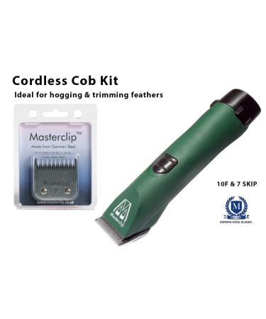 Cordless MD Roamer Cob Kit Horse Clipper/Trimmer with 10F and 7 Skip Blades - for Feathers and Hogging Manes - Buy Online on SooperMarket.com