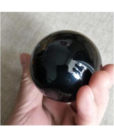Natural Crystal Rough Ornament Natural Polished Black Ball Crystal Obsidian Sphere 50-60MM for Decoration Gift Decoration feng Shui. 1pc - Buy Online on SooperMarket.com