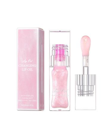 Warm and moisturising lip oil easy to dye and moisturize not easy to discolour. Cup Colorful Lip Glaze Dudu Lip Makeup 6.5 ml clarified butter (Pink One Size) 1 count (Pack of 1) pink
