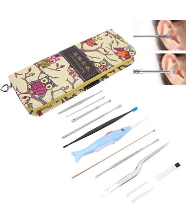 10PCS Luminous Children Ear Wax Removal Tool Set - Home Earpick & Tweezers for Safe Earwax Removal - Buy Online on SooperMarket.com