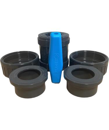 LionFlex PVC Ball Valve DN 50 mm | Adhesive Socket x Adhesive Socket | Buy Internationally Online - Buy Online on SooperMarket.com