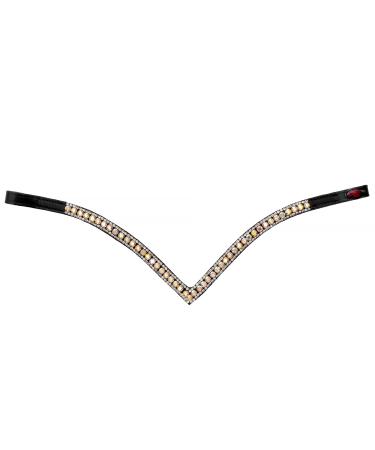 Start Wodenhringriemen horse glitter headband leather diamond horse stirring strap swing for bridle head straps for horses size warm blood thoroughbred and pony (cob black/shimmering) COB black/shimmering