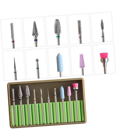 FOMIYES 3 Sets Manicure Drill Bits Nails Kits Nail Drill Bit Brush Manicure Pedicure Bit Nail Art Supplies Nail File Electric Nail Polish Gel Nail Drill Bits Polisher Tungsten Carbide 5x1cmx3pcs Greenx3pcs - Buy Online on SooperMarket.com