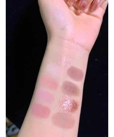 Lovelycat 9 Colors Glitter Eyeshadow Makeup Palette Matte High Pigmented Colorful Creamy Texture Eye Shadow Powder Natural Waterproof Long Lasting Eyeshadow Powder Cosmetics (purple) - Buy Online on SooperMarket.com