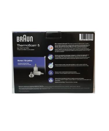 Braun Thermoscan 5 Ear Thermometer with 40 lens filters - Buy Online on SooperMarket.com