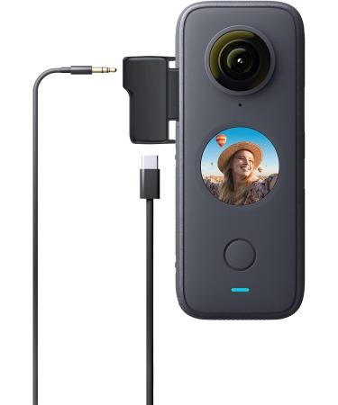 CYNOVA Upgraded Insta360 Mic Adapter | 3.5mm Audio Jack for Insta360 One RS/One X2 | External Microphone USB-C Port - Buy Online on SooperMarket.com