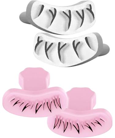 Eyelash Stamps Tool Bottom Lash Extension Bottom Lashes Manhua Lashes Eyelash Stamp For Beginner 1 Pair Diy Natural Long Lasting Lower Lash Stamp For Makeup Eyelash Stamps Tool For Woman Girls White Style 1 - Buy Online on SooperMarket.com