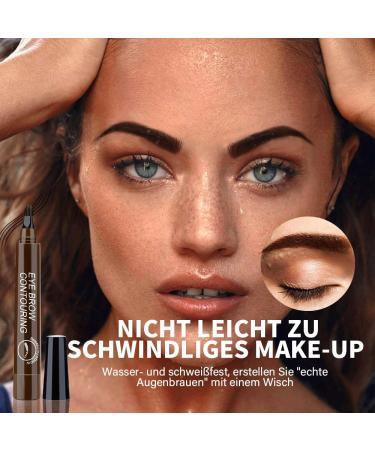 Wuiil Waterproof Eyebrow Pencil - Perfect for Beginners & Professionals | Effortless Dark Brown Brows | Ideal for Welding Festivals - Buy Online on SooperMarket.com