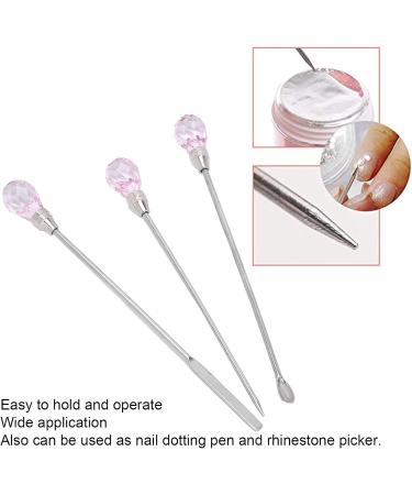 Nail Spatula Stainless Steel Nail Tools for Mixing Nail Polish for Picking Up Nail Decorations(pink) - Buy Online on SooperMarket.com