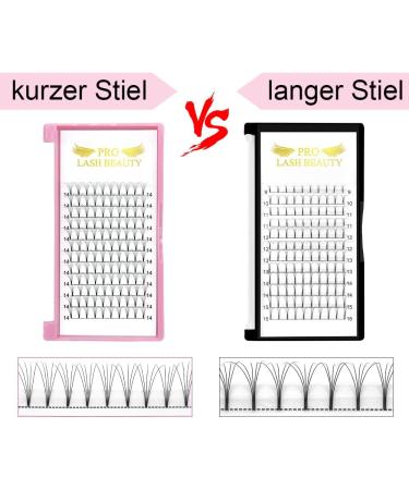 5D-C-0.07-13mm Short Stem Pre Made Fan Eyelash Extensions - Russian Volume Lashes 0.07 0.10 - Buy Online on SooperMarket.com