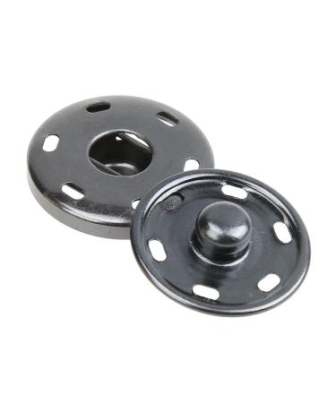 Cotowin Sew-On Snaps Gunmetal Press Buttons Pack of 10 1 / 25MM gunmetal 1