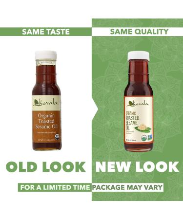 Kevala Organic Toasted Sesame Oil - 8 fl oz (236 ml) | Pure, Natural Flavor - Buy Online on SooperMarket.com