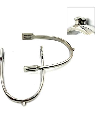 High-Quality Yes Horse Riding Spurs - Stainless Steel Unisex 5 Button Spurs for Equestrian Excellence - Buy Online on SooperMarket.com
