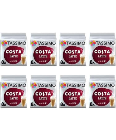 Tassimo Costa Latte Pods - Pack of 8 Total 128 discs 64 Drinks - Buy Online on SooperMarket.com