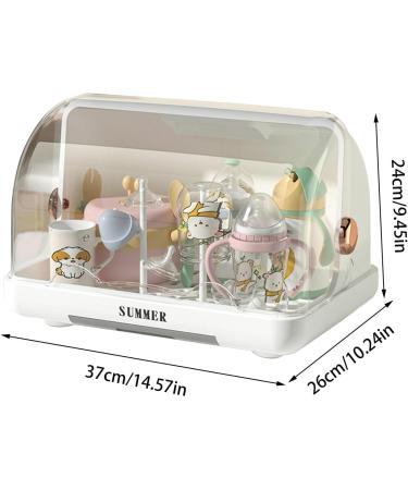 Calakono White Storage Box for Baby Bottles - Efficient Organization for Milk Bottles | International Shipping - Buy Online on SooperMarket.com
