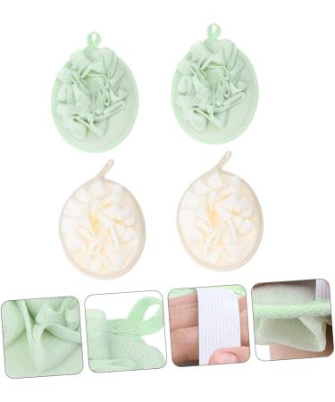 Angoily 4pcs Pure Flower Bath Balls - Loofah Sponges & Body Brushes for Shower & Bath - Enhance Your Bathing Experience - Buy Online on SooperMarket.com