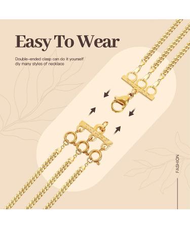 KCCTOO Necklace Connectors for Layering - 18K Gold and Silver Women's Jewelry Clasps - Buy Online on SooperMarket.com