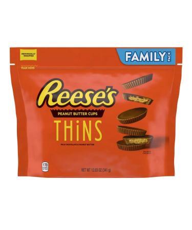 Thins Peanut Butter Cups Family Size 341g (American Product)