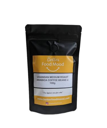 Ugandan Medium Roast Arabica Coffee Beans 100g | Single Origin Mt. Elgon 100% Arabica Coffee Beans Sourced from Small Scale Farmers | Better Food Mood