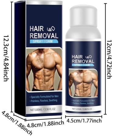 Men Hair Removal cream Spray Natural Permanent Hair Removal Spray for Face Underarm Arm Leg Non-Irritating Depilatories Product - Buy Online on SooperMarket.com