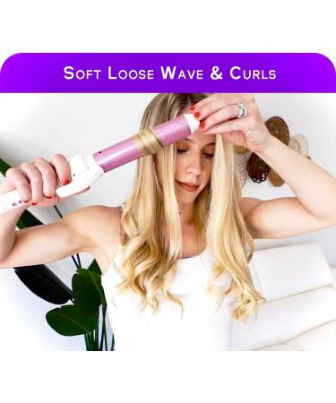 ORYNNE 1.25 Inch Curling Iron with Long Barrel for Loose Curls | Ionic Technology | Far-Infrared Heat | Ceramic Wand with Temp Control | Fast Heating, Automatic Shut Off | 60 Min Timer - Buy Online on SooperMarket.com