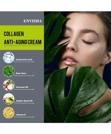 ENVISHA Collagen Hyaluronic Acid Anti-Wrinkle Cream - Smooth Skin Reduce Fine Lines & Wrinkles Anti-Aging Day & Night Cream (1.7 Floz) - Shop Internationally - Buy Online on SooperMarket.com