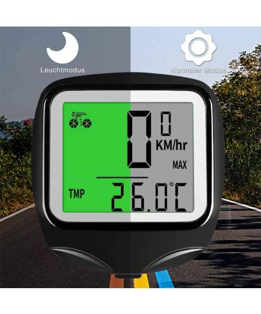 Finibo Wired Bicycle Computer - Waterproof 23-Function Speedometer & Mileage Counter for Cyclists - Buy Online on SooperMarket.com