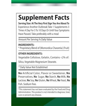 Herpecillin & Herpecillin Super Plus Cold Sore Genital & Shingles Outbreak Symptom Support - 150 Supplements - Buy Online on SooperMarket.com