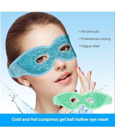 Dajidafu Men Gel Cooling Eye Cover Cold Compress Skin Care Beauty Sleeping Pad Adjustable Headband Pouch Removal Salon Travel Green - Buy Online on SooperMarket.com