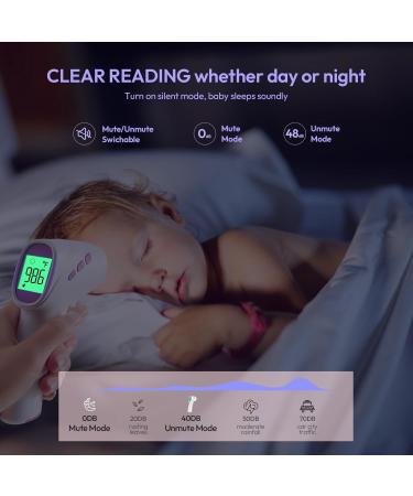 Buy No-Touch Forehead Thermometer for Adults Kids & Babies - Instant Reading Fever Alarm LCD Display - Fast International Shipping - Buy Online on SooperMarket.com