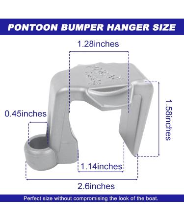 4 Pack Pontoon Boat Square Rail Mount Fender Bumper Hanger/Adjuster/Clip for Docking - Buy Online on SooperMarket.com