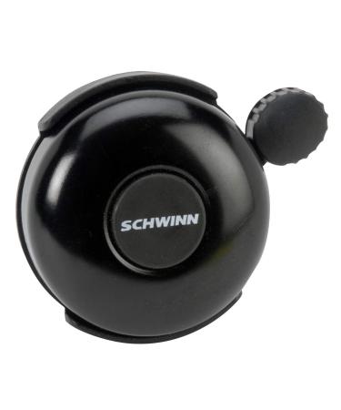Schwinn Classic Bike Bell, Bicycle Accessories, Kids and Adult Bikes, Easy Installation, Loud Ringing Sound, Black