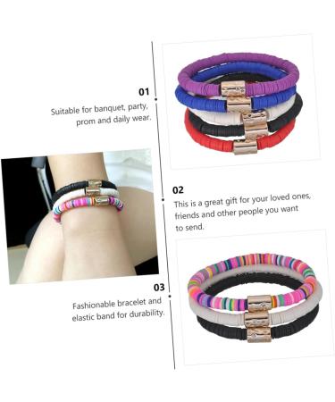 TENDYCOCO 3pcs Clay Bracelet Polymer Clay Manual Jewelry 18X0.6cmx2pcs Blackx2pcs - Buy Online on SooperMarket.com