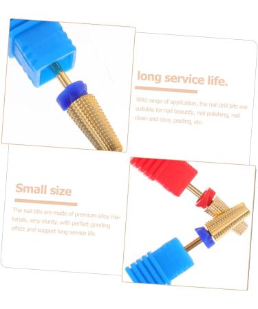 minkissy 2pcs Grinding Head Pedicure Drill Bits Nail Drill Heads Nail Polishing Head Nail Beauty Tools Toe Nail Drill Bits Gel Remover for Nails Nail Drill Bits Cuticle Set Acrylic Alloy 7X1.3CM As Shown - Buy Online on SooperMarket.com