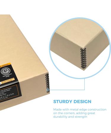 Lineco Archival Slide Storage Box 15.5x11.5x3 - Holds 840 Slides - Tan - 1 Pack - Buy Online on SooperMarket.com