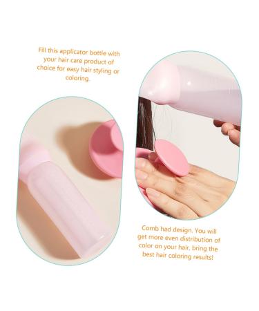 NOLITOY Hair Dye Bottle Set - 2 in 1 Hair Oiling & Root Comb Brush - Pink Dispensing Bottle for Easy Hair Color Application - Buy Online on SooperMarket.com