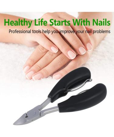 Toenails Trimmer Toenail Clippers for Ingrown or Thick Nails Cuticle Nipper Trimmer Toenail Nipper for Seniors with Protective Cover Stainless Steel Nail Scissors for Ingrown Hard Toe Nail Fingernail - Buy Online on SooperMarket.com